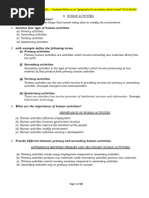 GEOGRAPHY Form Two Notes
