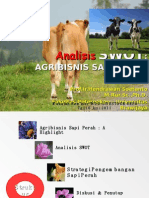 Analisis SWOT Agribisnis Sapi Perah