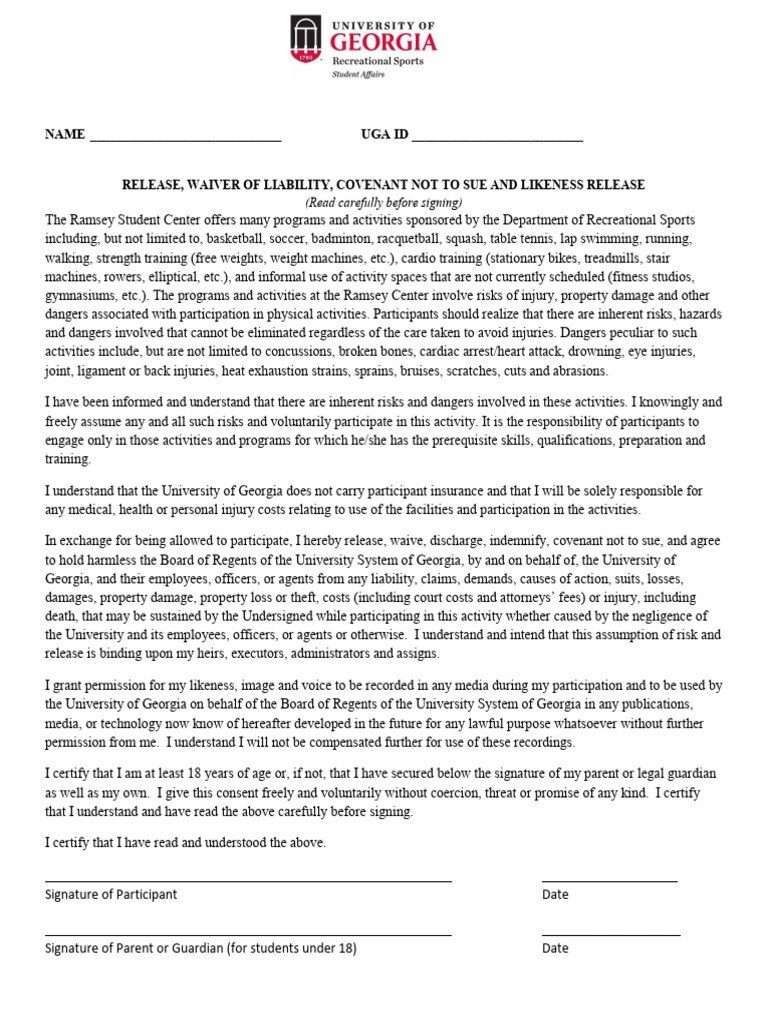 General Waiver 2021 - Fillable | PDF | Damages | Legal Liability