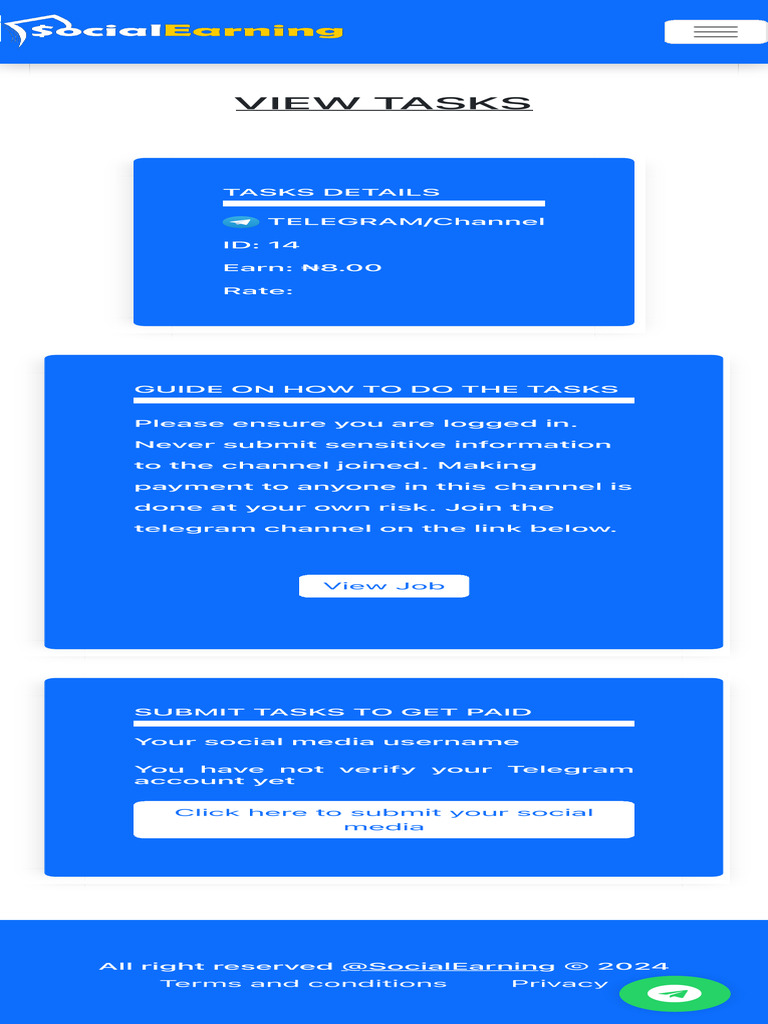 Socialearning Earner Tasks Page | PDF