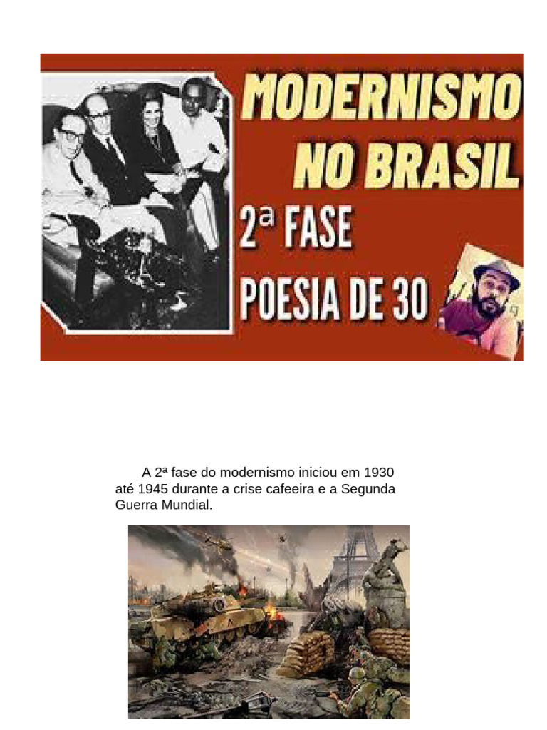Segunda Fase Do Modernismo | PDF