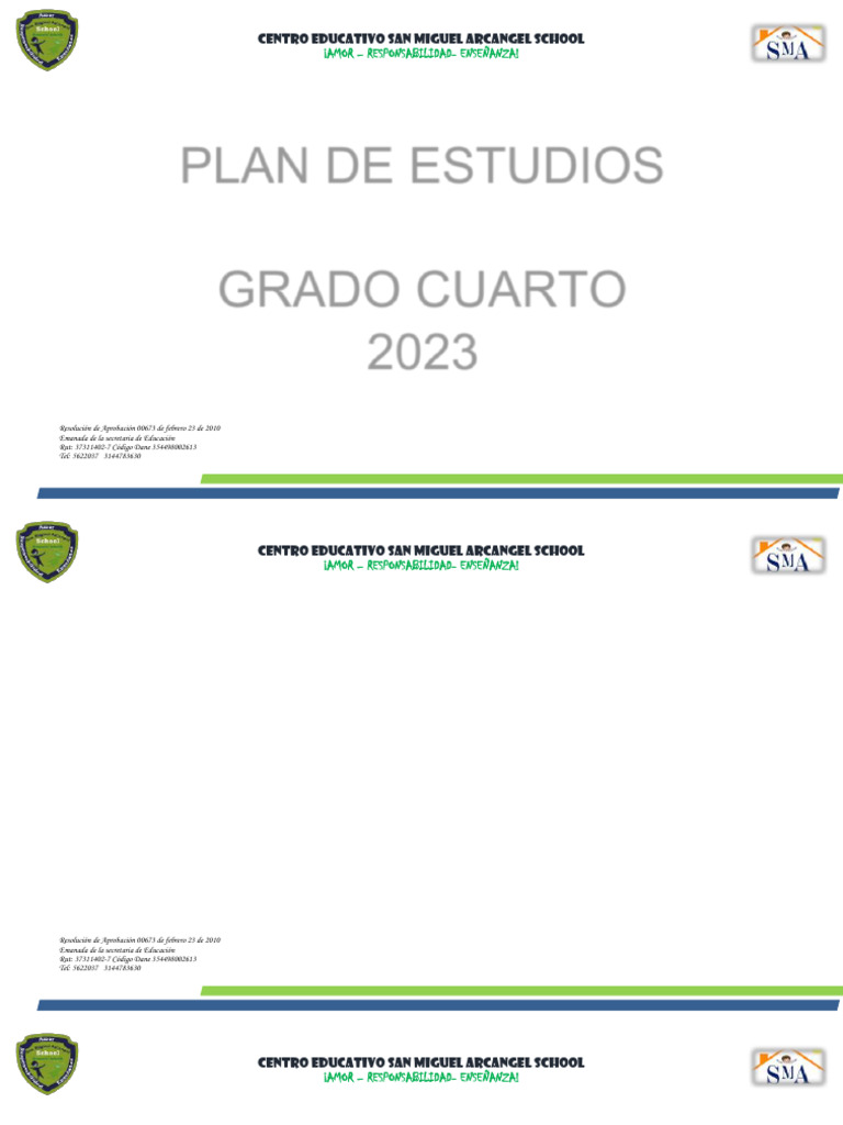 Plan de Estudios Cuarto Grado 2023 | PDF | Números | Pensamiento