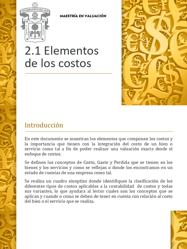 Elementos Clave de los Costos Empresariales | PDF | Costo | Business