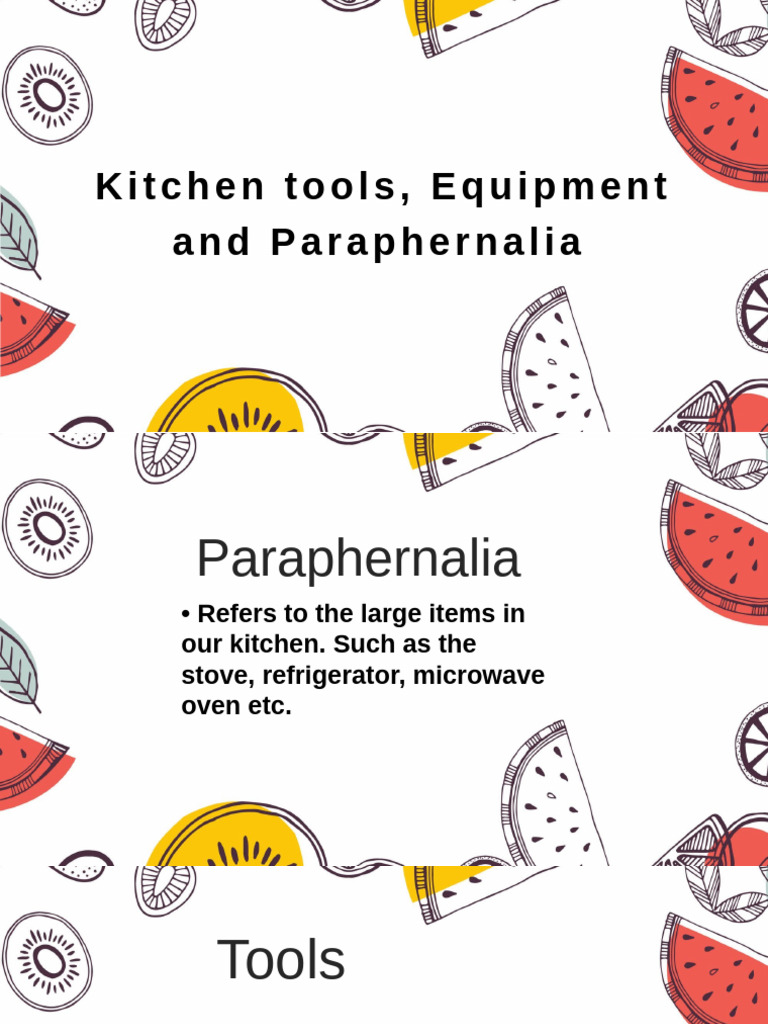 Essential Kitchen Tools and Equipment | PDF