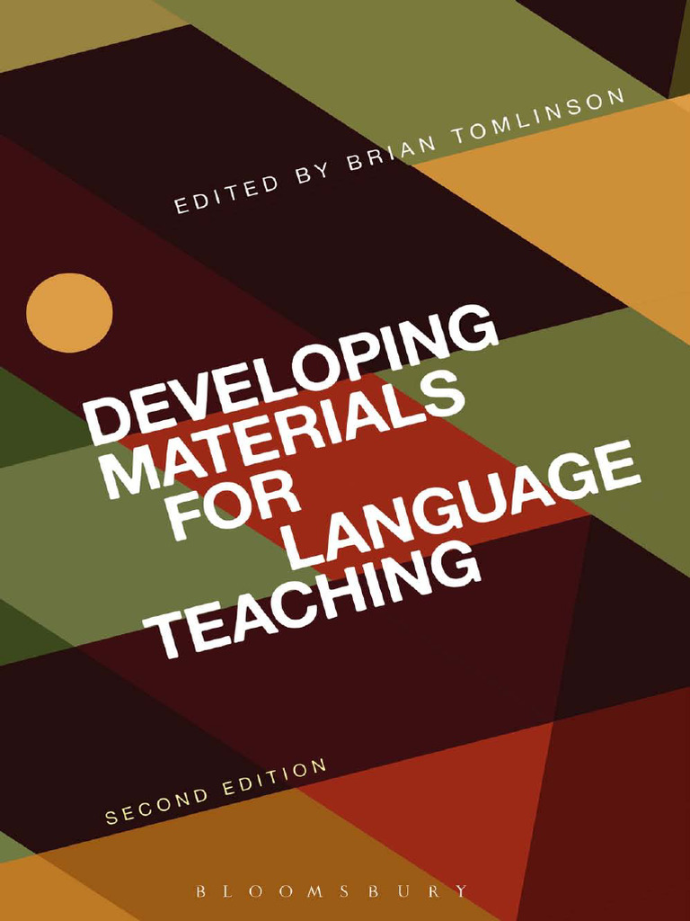 Tomlison Developing Materials For Language Learning | PDF | Language ...