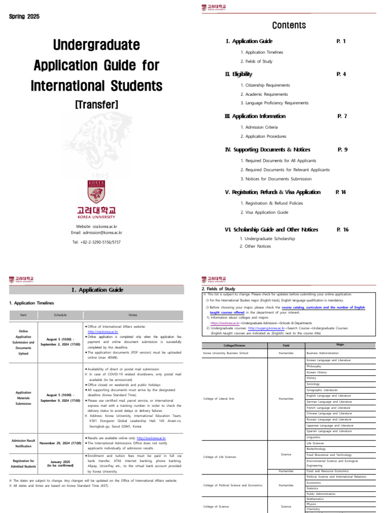 International Student Application Guide 2025 | PDF | University And ...
