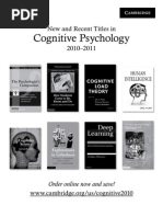 Sternberg Cognitive Psychology 2010-2011