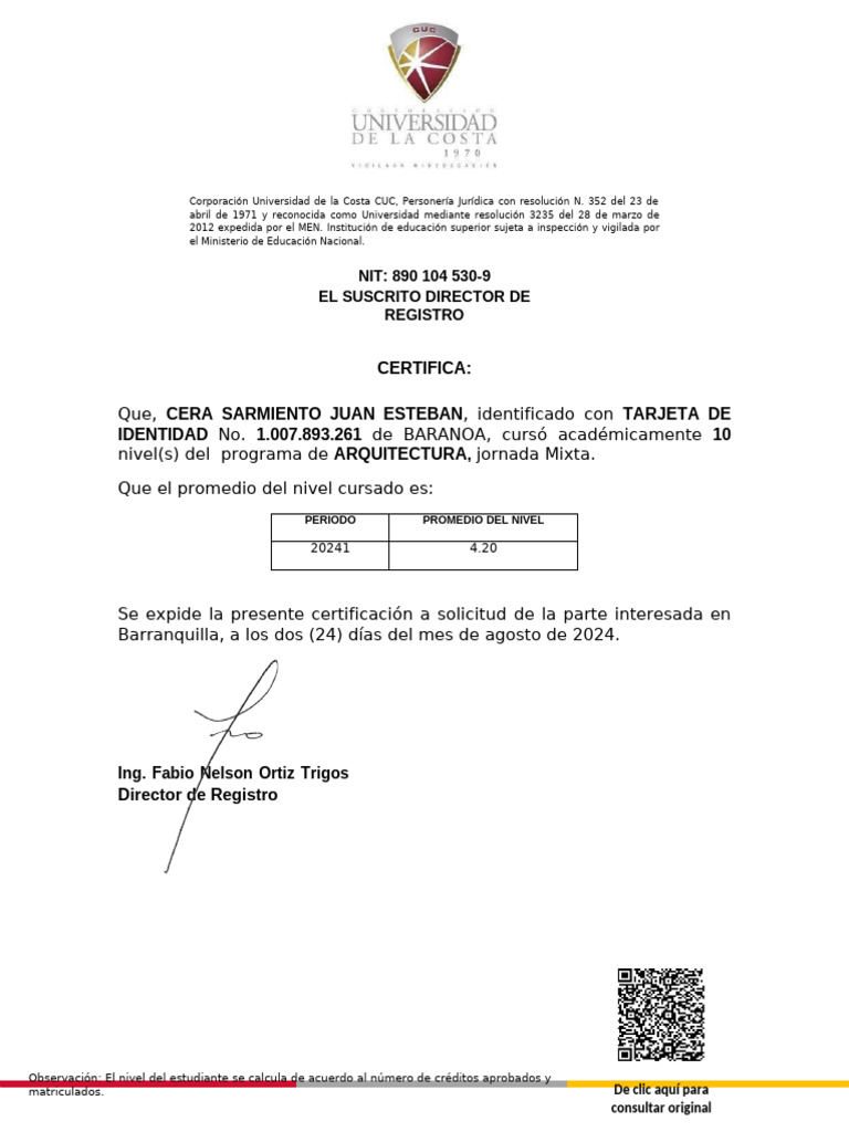 Certificado 1 | PDF