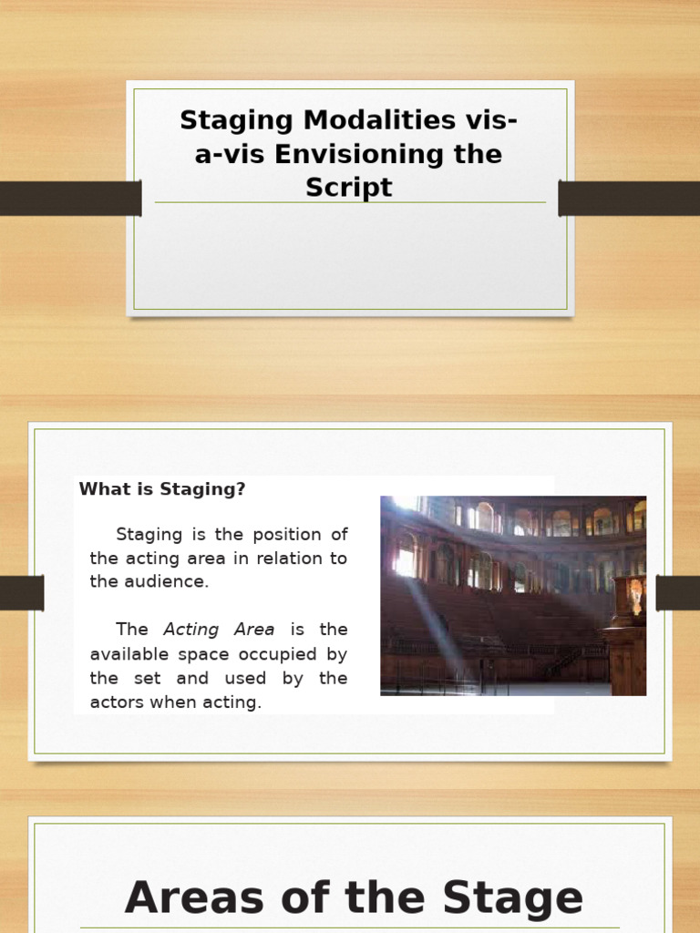 Staging Modalities in Theater | PDF | Concert Dance | Oral Literature