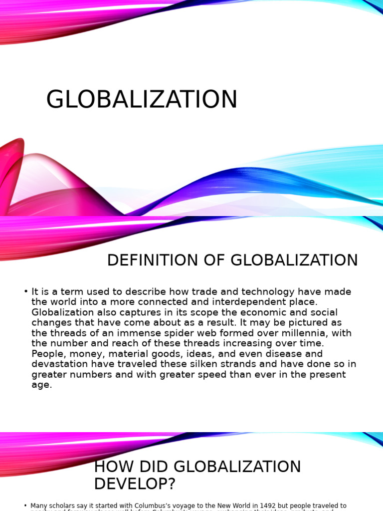 Understanding Globalization: Impact & Aspects | PDF | Globalization ...