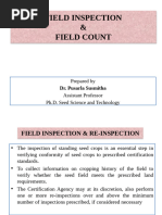 Field Inspection Techniques for Seed Certification | PDF | Sowing ...