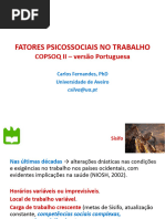 Questionário Psicossocial de Copenhague (COPSOQ II-Br) - Versão Curta ...