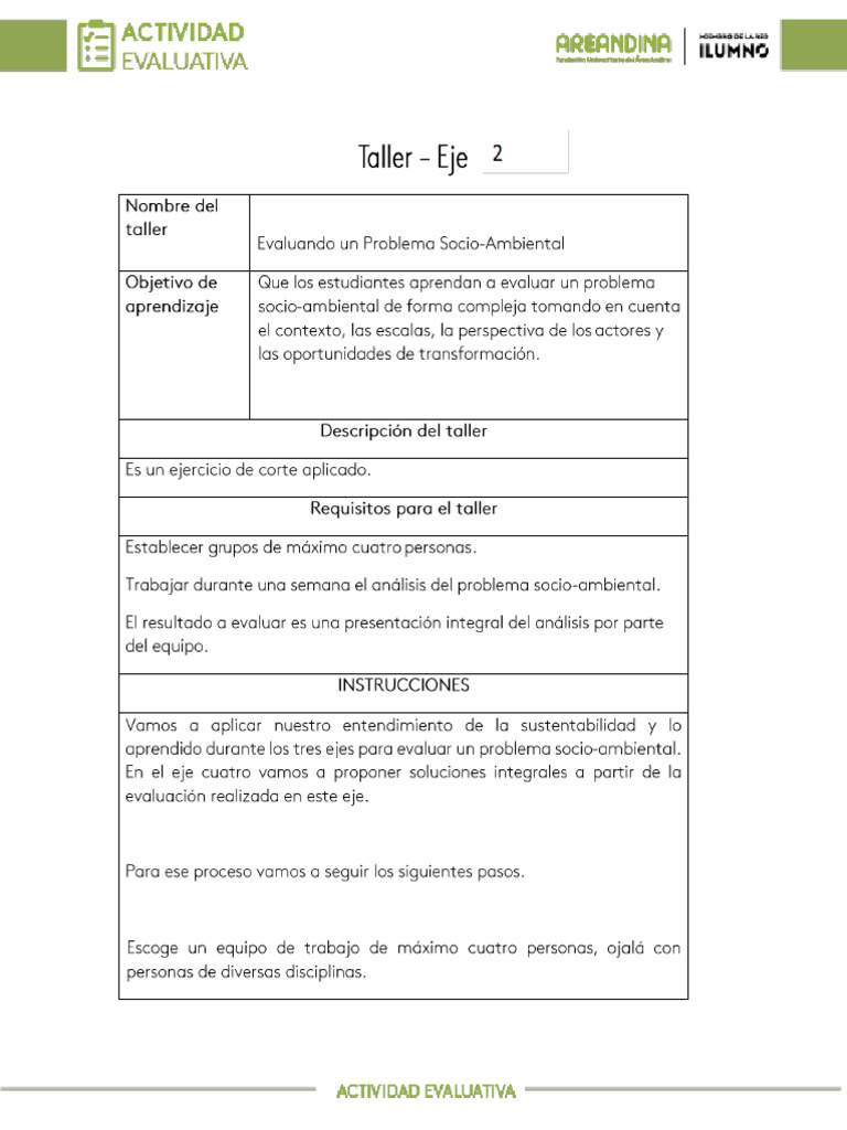 Actividad Evaluativa - Eje 2 DS N | PDF