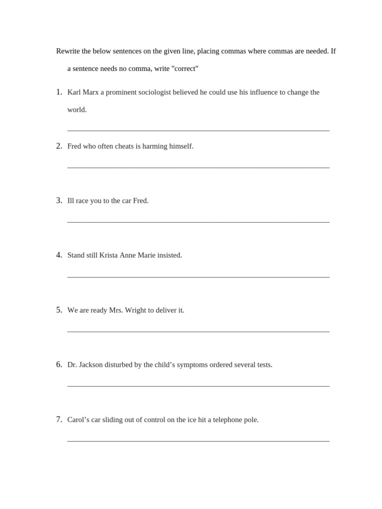 Comma Rule 4,5.6 | PDF