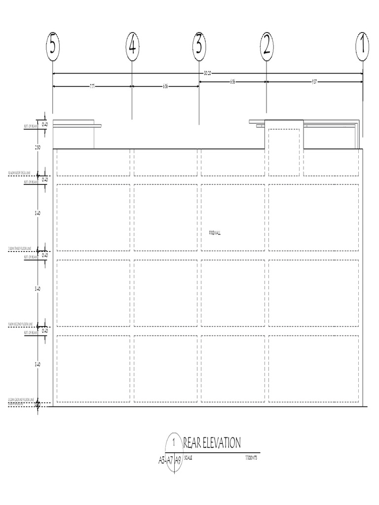 Rear Elevation: Bot. of Beam | PDF