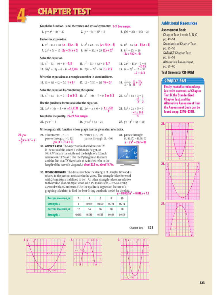 Chapter 4 Review Teacher Test Only Pdf