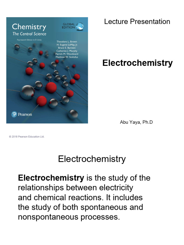 Understanding Electrochemistry Concepts | PDF | Electrochemistry | Redox
