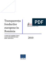 Raport Transparent A Fondurilor Europene 2010