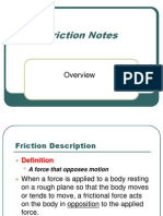 Friction Notes
