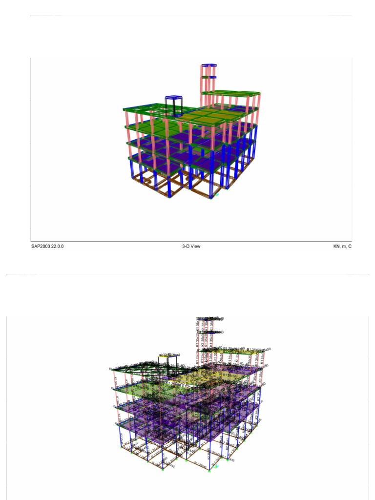 SAP2000 22.0.0 Structural Data | PDF