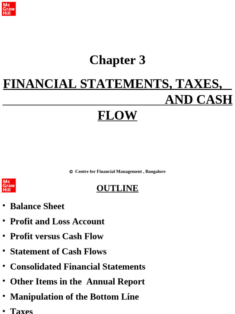 Financial Statements and Cash Flow Analysis | PDF | Expense | Equity ...