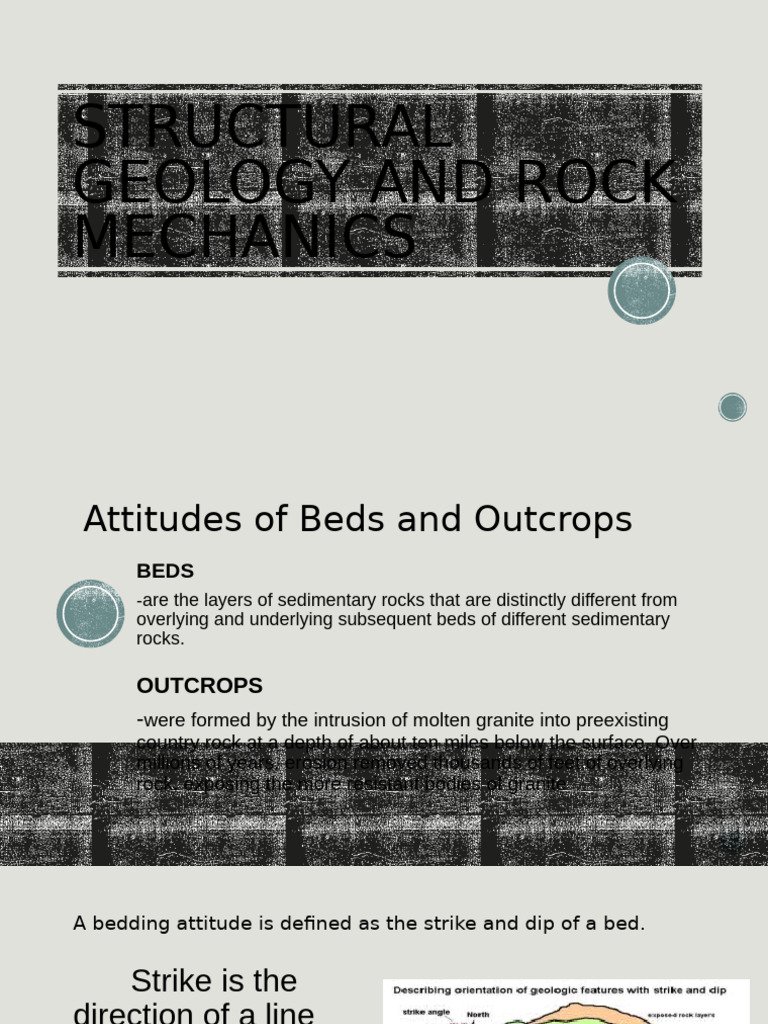 Structural Geology and Rock Mechanics Guide | PDF | Fault (Geology ...