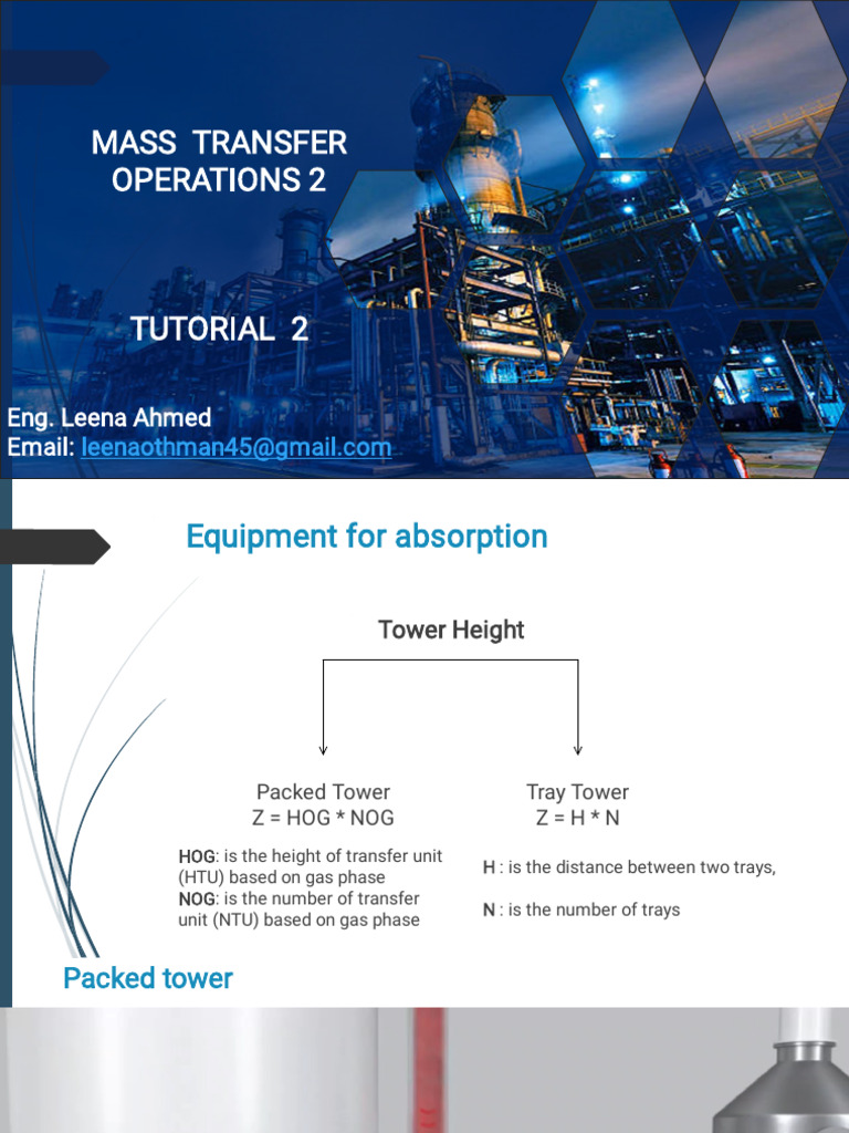 Absorption Equipment Tutorial 2 | PDF