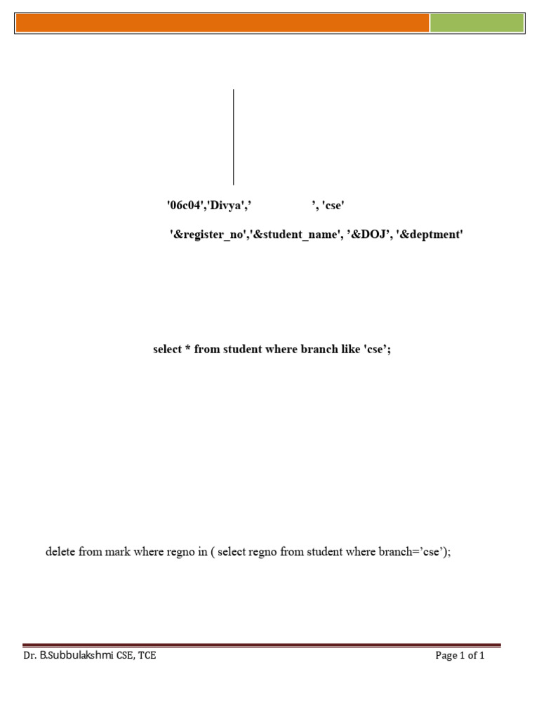 SQL-DML-INSERT and DCL (1) | PDF