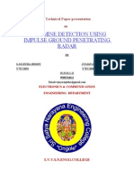 Landmine Detection Using Impulse Ground Penetrating Radar