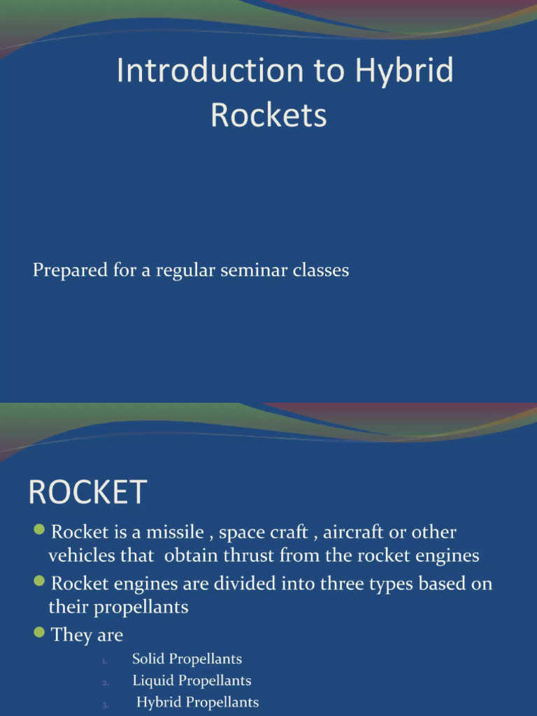 Hybrid Rocket Engine | PDF