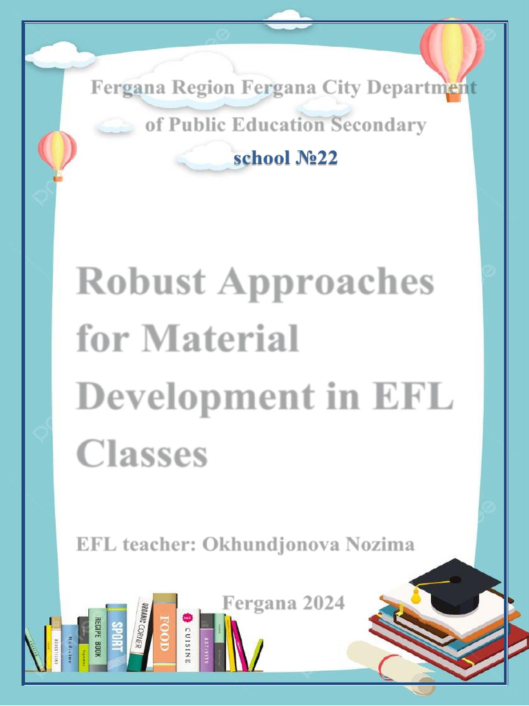EFL Material Development Handbook | PDF | Learning | Vocabulary