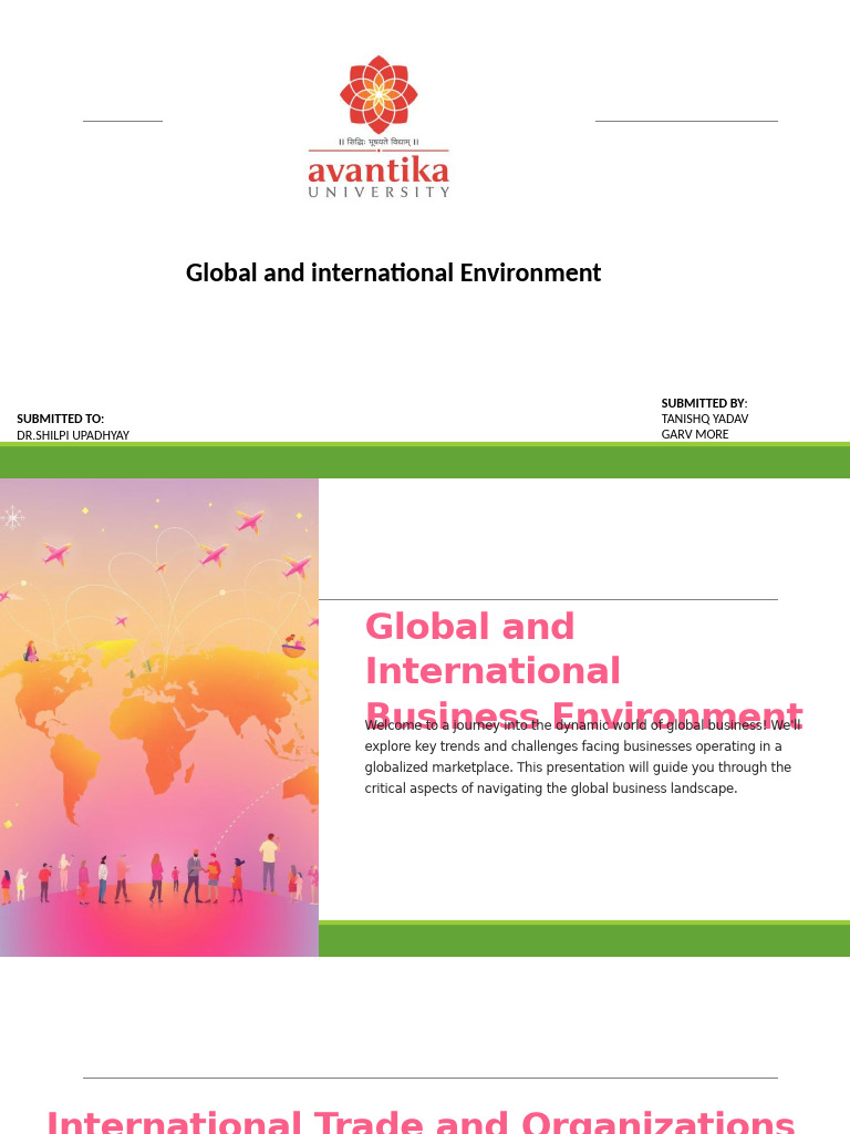 Global and International Business Environment 1 | PDF | Globalization ...