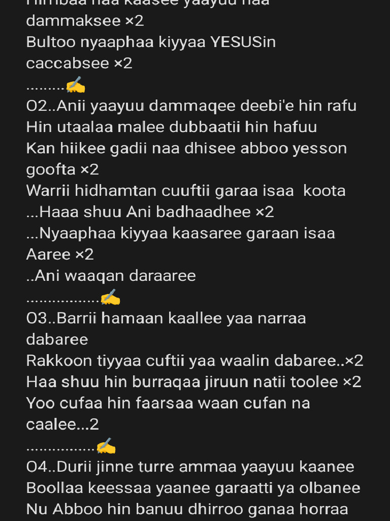 Farfannaa 2ffaa | PDF