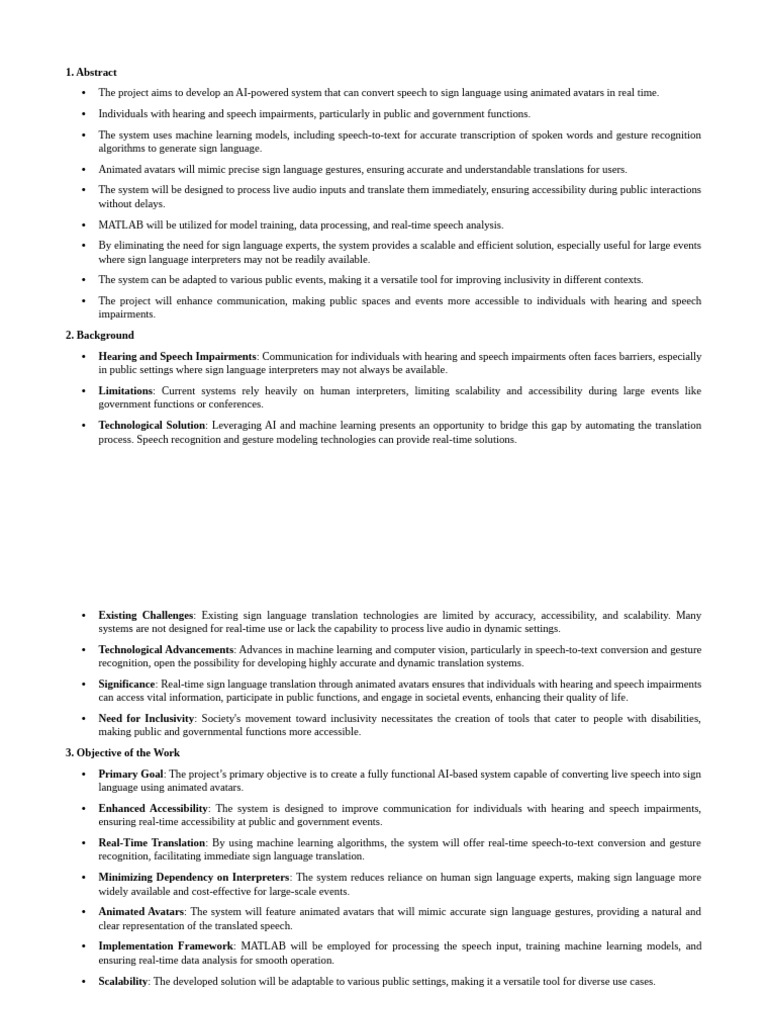 AI Sign Language Translation System | PDF | Speech Recognition ...