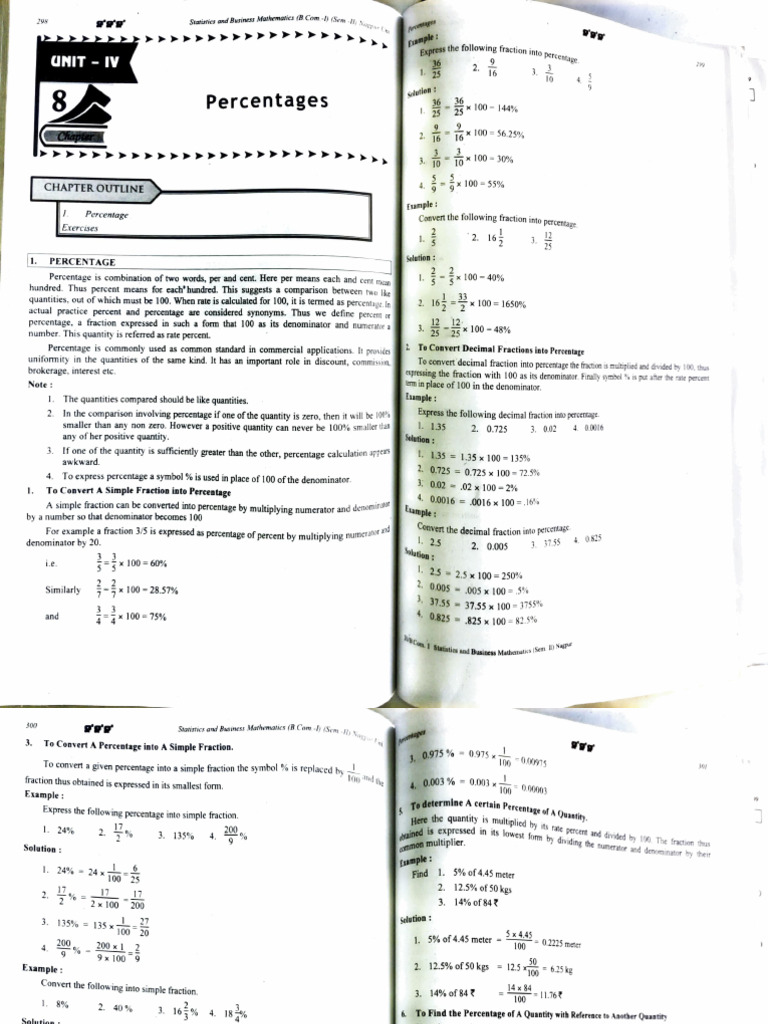 Percentages | PDF