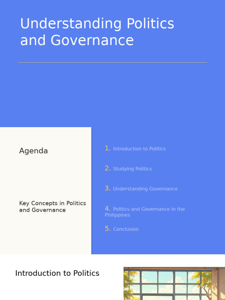 Politics and Governance in the Philippines | PDF | Governance | Democracy