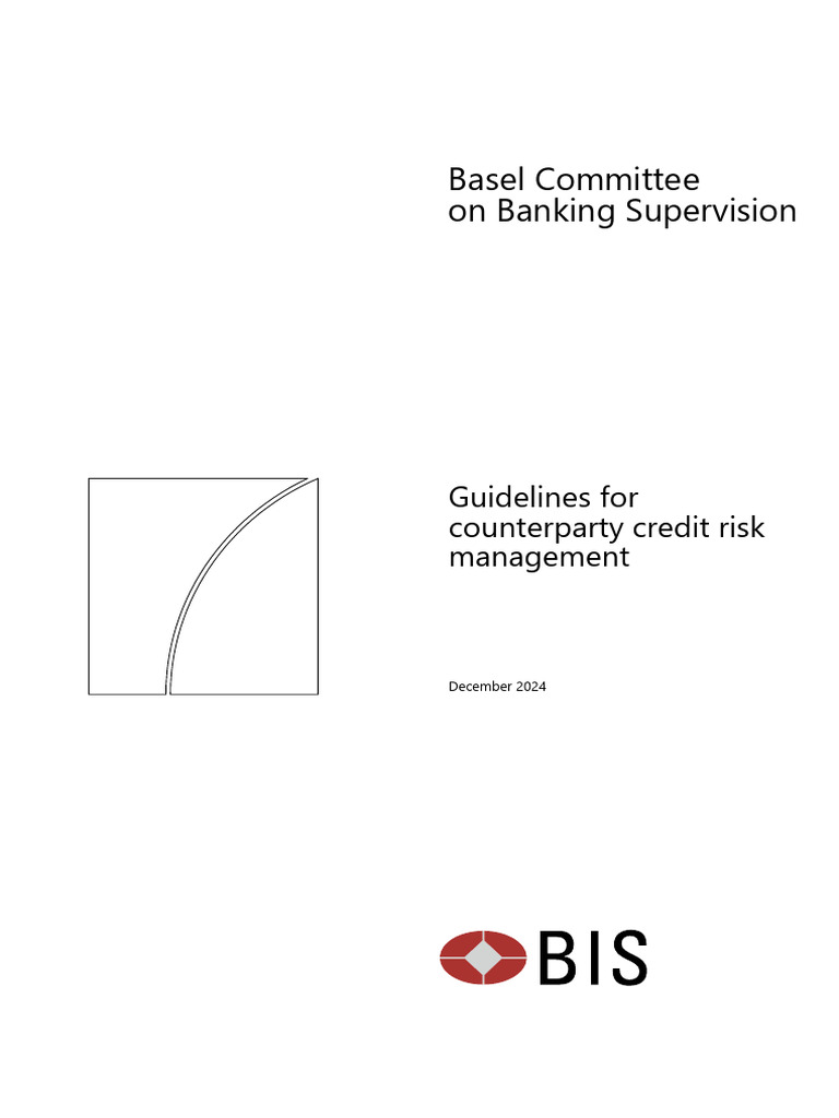 BCBS Guidelines For CCR Management 1733999021 | PDF | Credit Risk | Risk