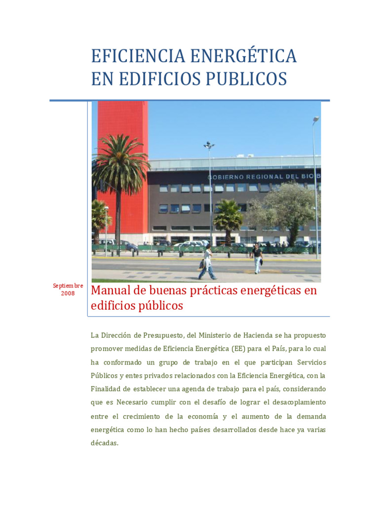 Buenas Prácticas de Eficiencia Energética | PDF | Uso eficiente de ...