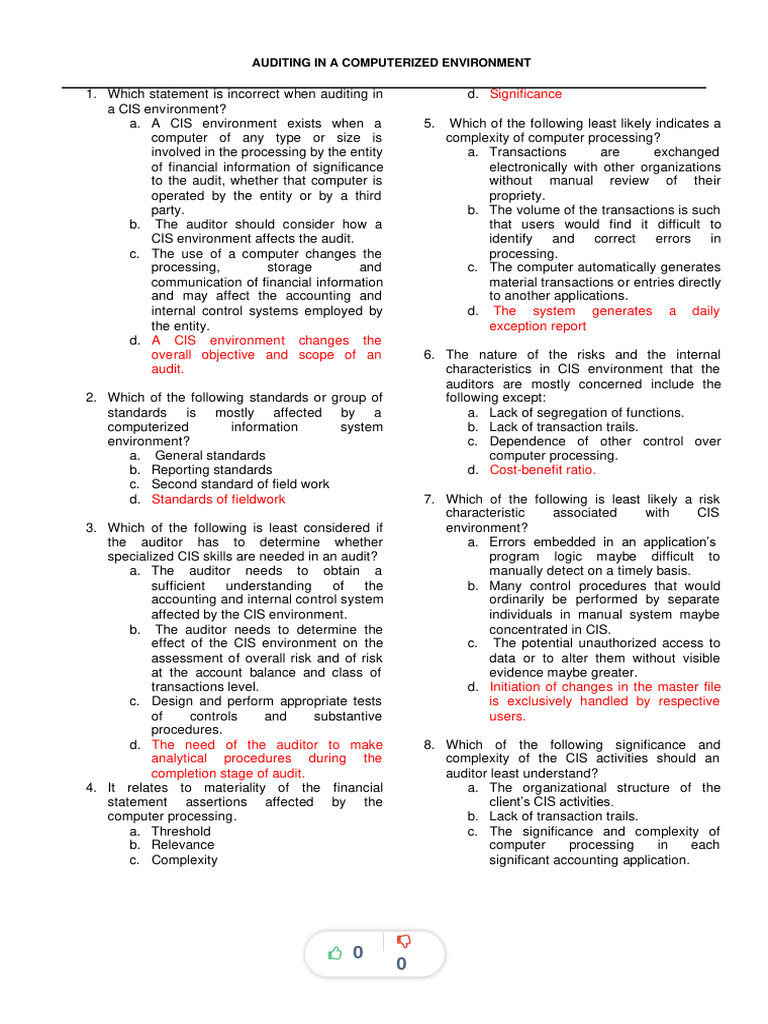 Auditing in Computerized Environments | PDF | Databases | Computer Network
