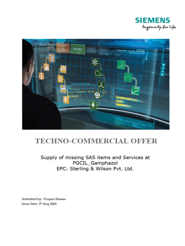 Techno-Commercial Offer for SAS Supply | PDF | Usb | Power Inverter
