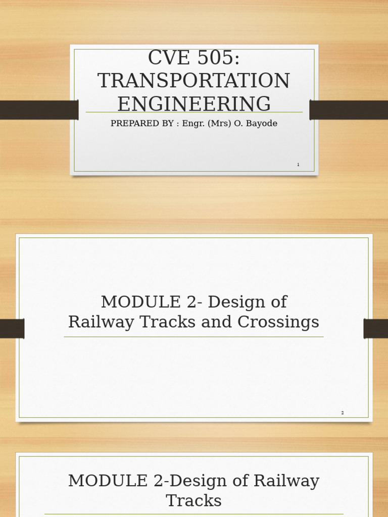Railway Track Design Principles | PDF | Rail Transport | Land Transport