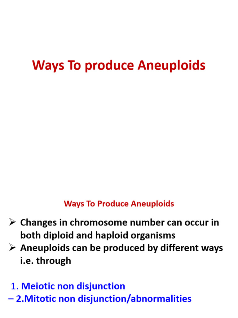 Chromosomal Abnormalities 2 | PDF | Ploidy | Meiosis