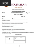 Form 3 - Computer Studies - Question Pape | PDF | Decimal | Microsoft Word