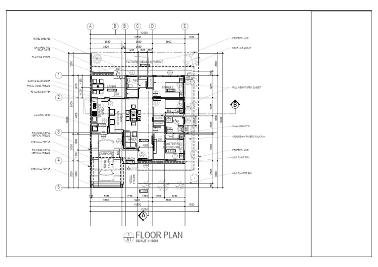 IB DG TD 01 FP01 Floor Plan | PDF | Home | Architectural Elements