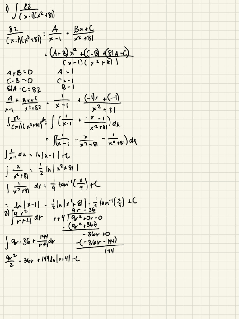Calculus Integration Techniques Explained | PDF