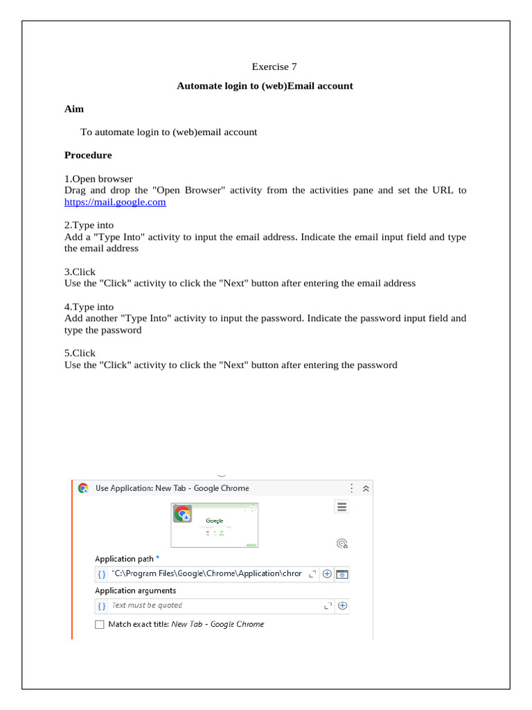 Automate Web Email Login Process | PDF