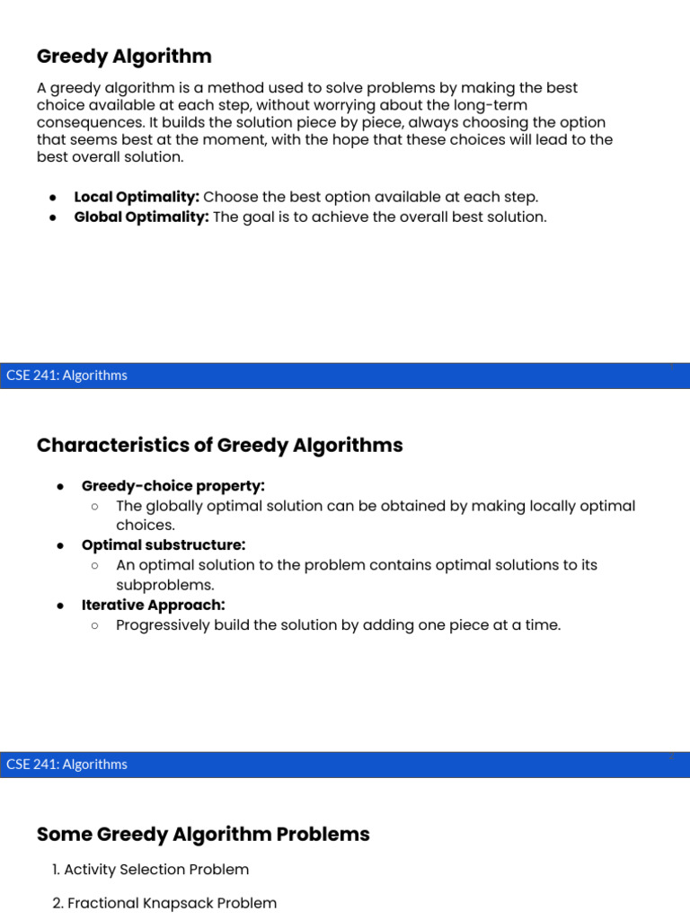 Greedy | PDF | Time Complexity | Mathematical Optimization