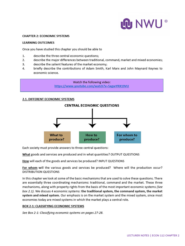 Understanding Economic Systems | PDF | Economic System | Market (Economics)