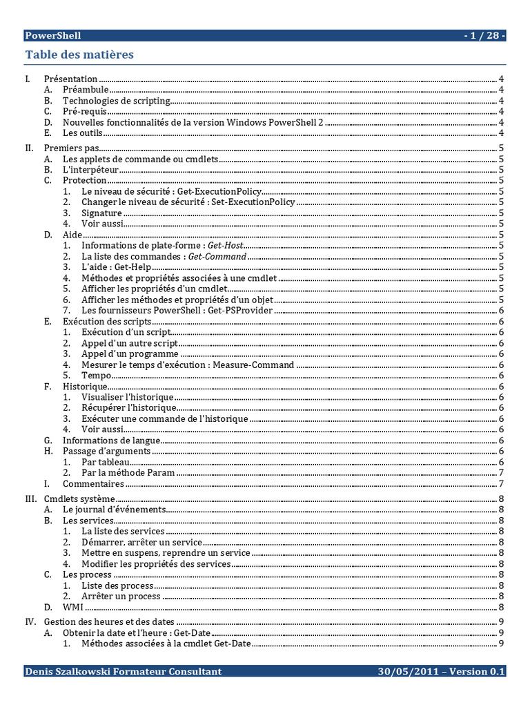 Guide complet sur PowerShell 2.0 | PDF | Microsoft Windows | Ingénierie ...
