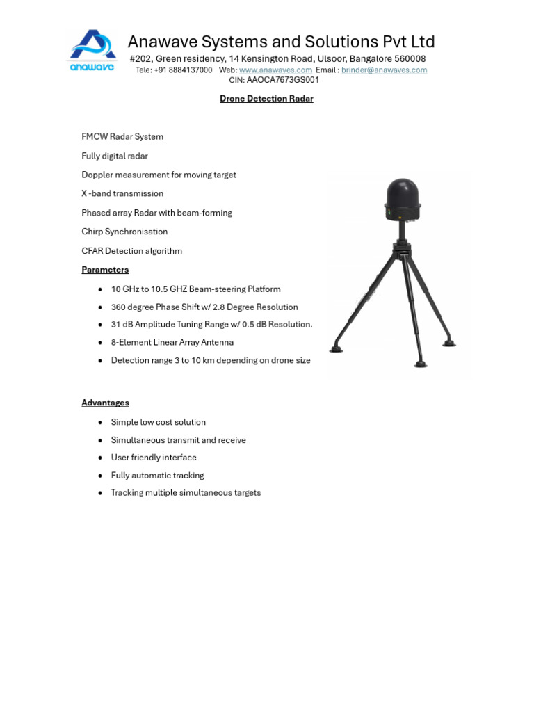 Drone Detection Radar Pdf